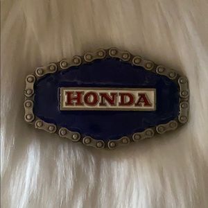 HONDA Motorcycle 1976 Pewter Belt Buckle